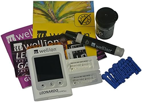 Blood Ketone &amp; Glucose Meter - Wellion Leonardo Monitor Starter Kit - Monitoring Pack (Yes I am diabetic)