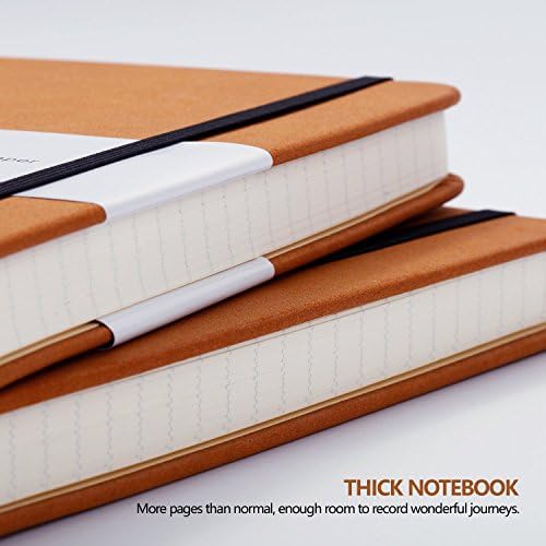 Ruled Notebook/Notepad - Koooper A5 Classic Lined Journal with Pen Loop, Pocket to Write in + Page Dividers Gifts,Banded, Large, Hardcover, 125g/m² Thick Paper, 8.4 x 5.7 inch
