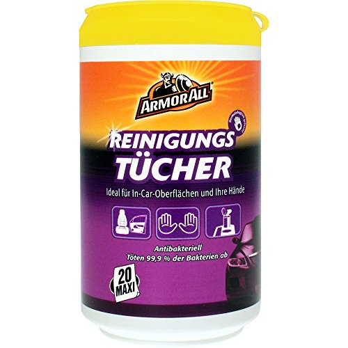 ARMOR ALL Reinigungstücher 20 Stk. GAA87020GE, antibakteriell + dermatologisch getestet