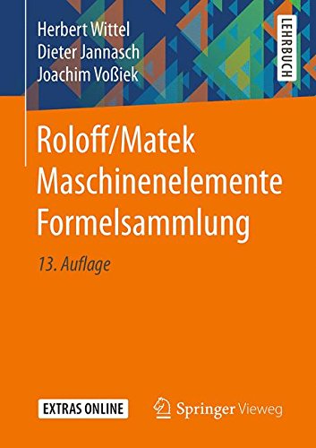 Preisvergleich Produktbild Roloff / Matek Maschinenelemente Formelsammlung