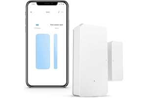 SONOFF DW2 bezprzewodowy czujnik drzwi i okien, alarm z aplikacją do automatyzacji Twojego domu, bezprzewodowy system alarmowy, nie wymaga bramy