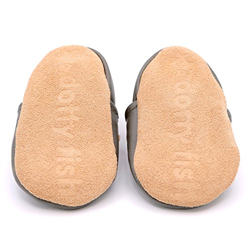 Weiche Baby und Kleinkind Lederschuhe – Jungen – Fahrzeuge - 5