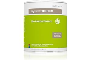 ‎NUTRIMMUN MyBIOTIK®BIOFIBRE (240 g) – Für die Zufuhr löslicher Ballaststoffe – BIO-Akazienfasern Pulver – Nahrung für die Darmbakterien – zur Unterstützung der Bakterienkulturen der Darmflora – nutrimmun