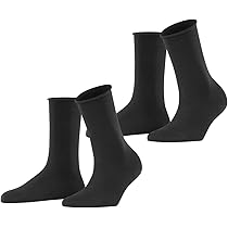 ESPRIT Dames Sokken Basic Easy 2-Pack W SO Katoen eenkleurig Multipack 2 Paar, Bruin (Nutmeg Melange 5410), 35-38