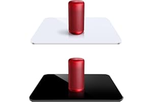 UTEBIT Acrylplatte Fotografie 300 * 300 * 5 mm / 12 * 12 * 0.2 Inch Schwarze Glasplatte Acrylglas Weiß Acrylglasplatten Foto Hintergrund Acryl Reflektor Board für Produkt-, Objektfotografie-Aufnahmen