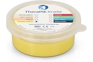 AFH WEBSHOP AFH Therapie Knete® MINI Fingertrainer Handtrainer | Therapieknete | Achtung: 15 g Döschen | 8 Stärken Widerstände