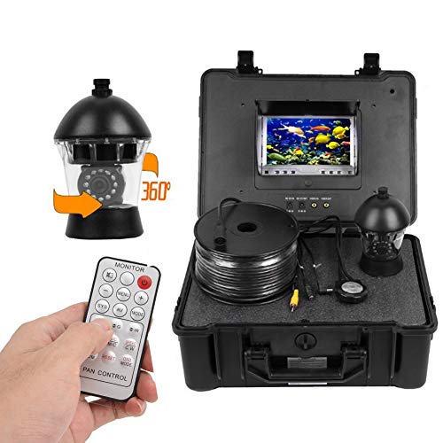 Preisvergleich Produktbild Unterwasserkamera, 360 Grad drehender Unterwasserfischen-Videokamera-Fisch-... mit DVR für Eissee und Boots-Fischen Unterwasserfischen-Kamera(20m EU)