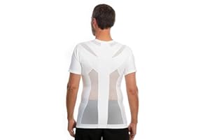 ANODYNE Maglietta Correttore Posturale Da Uomo │ T-shirt Per Postura Schiena Uomo, Allevia Dolore Cervicale E Lombare │ Maglia Fascia Posturale Spalle E Schiena Per Migliorare Schiena E Spalle