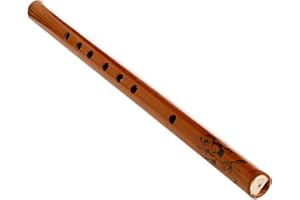 Max-Tonsen Traditionelle 6-Loch-Bambusflöte, Klarinette, Schüler-Musikinstrument, Holzfarbe