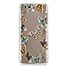 Produktbild HopMore Huawei Honor 9 Lite Hülle Silikon Transparent Durchsichtig Clear Muster Design Bumper Ultra Dünn Honor 9 Lite Handyhülle Schutzhülle Case Cover Slim TPU One Piece - Goldschmetterling