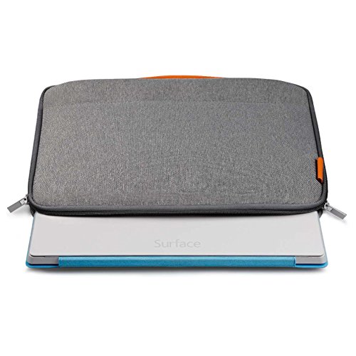 Inateck Microsoft Surface Pro 2017 und 12 3 Zoll Surface Pro 4 3 2 1 Sleeve H  lle Tasche  Dunkelgrau