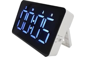 FCXJTU Wiederaufladbarer digitaler Küchentimer – großer magnetischer Countdown-Countdown-Timer, 2 Helligkeiten, laute Lautstärke, ideal zum Kochen, Klassenzimmer, Büro, Kinderlehrer, Senioren zu