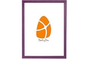 BLINKZ DECORATIONS Rainbow 20 Colours Range Modern Thin Picture Photo Poster Frame Decor A2 A3 A4 A5 Sizes (Purple, A4)