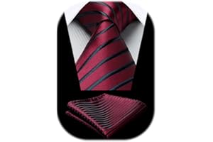 HISDERN Cravatta Uomo Elegante A Pois Fazzoletto Matrimonio Classico Formale Cravatte E Fazzoletti Da Taschino Set Per Festa Lavoro Affari