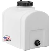 RomoTech 82123879 Kubbeli Polietilen Rezervuar Su Tankı, &Ccedil;ift&ccedil;ilik İnşaatı ve Daha Fazlası, 20,5 Litre, Sele
