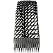 Hair Combs Plastic Hair Slides 12 Pack Of Budget Black Brown Or Clear 7Cm Combs Black