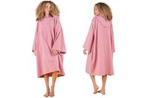 Brentfords Poncho de Toalla para Adultos, con Capucha, Grande, para baño, Surf, Playa, Absorbente, de Microfibra Seca, para Hombres y niños, de Secado rápido
