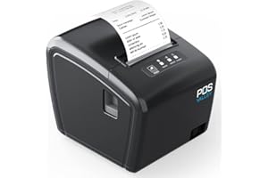POS VALLEY Stampante Termica 80mm per Ricevute con Auto-cut Supporto Cassetto, 260mm/s, con Porta Ethernet USB Seriale, Supporta Windows/Android/Mac/Linux/ChromeOS/ESC/POS