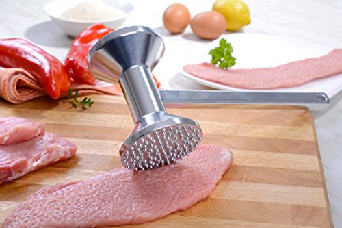 GRÄWE Fleischhammer 28 cm schwer 635 g Aluminium Fleischklopfer mit 2 Bearbeitungsseiten - 6