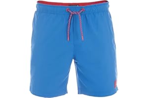 riverso Badehose Herren lang Badeshorts RIVDavid Regular Fit Schwimmhose Elastischer Bund Schwarz Blau Rot Grün Orange S M L XL XXL 3XL 4XL 5XL
