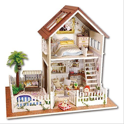 Cuteroom DIY Wooden Dolls House Handcraft Miniature Kit Model & Furniture--Paris apartment