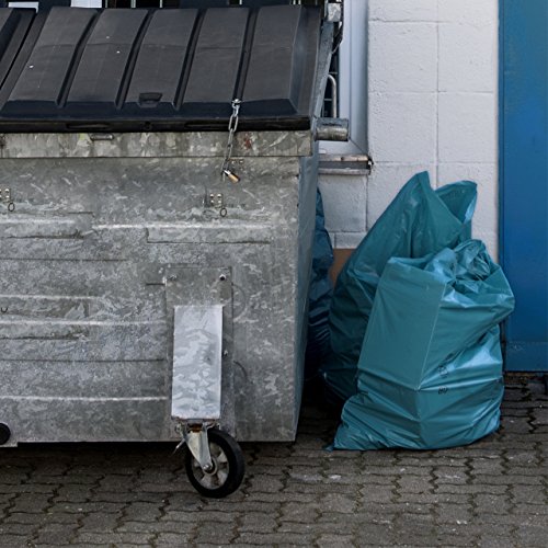 iLP 120 L Müllsäcke – extrem reißfest – 25er Rolle – Typ 100 extra – Abfall-Säcke XXL Abfallbeutel – 70 μ – 700×1100 mm – LDPE – perfekte Müllentsorgung für Haushalt Garten Gewerbe Baustelle – blau (1 Rolle) - 6