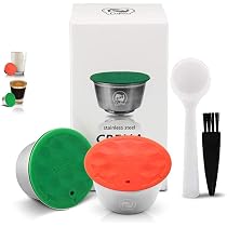Capsule Café Réutilisable Inox Compatible Dolce Gusto - Avec Tamper Et Cuillère, Pour Café Frais Et Zéro Déchet