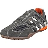 Weicher Gehcomfort Geox Herren Uomo Snake Sneaker, Grau (dk Grey/Off White C1300), 46 EU