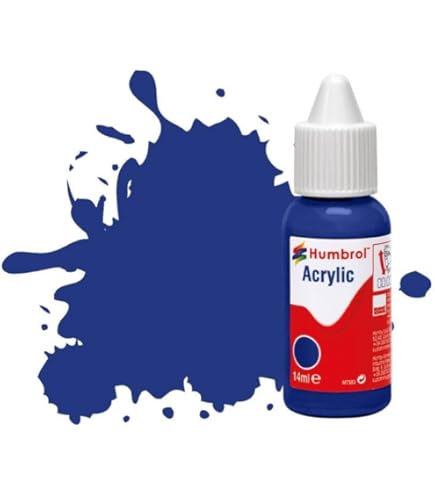 Humbrol Modelverf - DB0153 No 153 Insignia Red - Mat (14ml), acrylverf voor modellen, kunststof, metaal, hout, glas, keramiek en meer, acryl retoucheerverf - hobbyverffles voor knutselkits