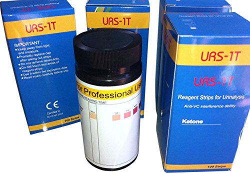 100 Professional Ketone Ketones Urinalysis Urine Strip Tests Stick Strips Test Multisticks Atkins Diet Weight Loss Tool