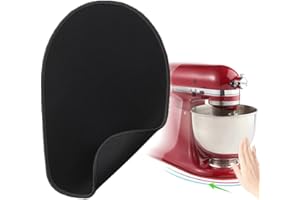 Djioyer Tapete deslizante para mezclador de goma compatible con KitchenAid 4.5-5 Qt con cabezal inclinable, mezclador de goma, tapete deslizante para electrodomésticos de encimera (negro)