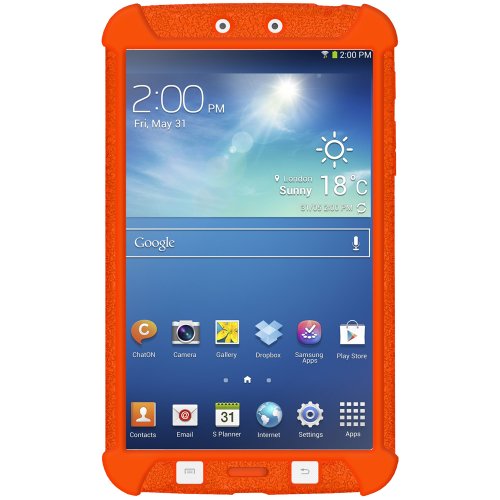 Amzer Silikon-Schutzhülle für Samsung Galaxy Tab 3 SM-T310 / T315 (8 Zoll / 20,32 cm) Orange - 2