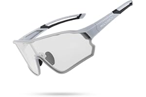 ROCKBROS Occhiali da Sole Fotocromatici Ciclismo Occhiali MTB Bici Sportivi Uomo Donna PC Lenti Trasparenti UV 400 Ultraleggero Unisex