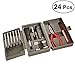 Produktbild Vosarea 24 Haushalt Werkzeug Sets Hardware Repair Tool Kits Multifunktional mit Schraubendreher, Innensechskant Stiftschlüssel, Manuelle Säge, Kneifzange Zange und Aufbewahrungsbox Fall – Grau