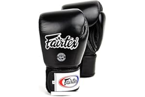 Fairtex BGV1 Breathable Boxing Gloves Black Boxing Gloves MMA Kickboxing Sparring Muay Thai Leather