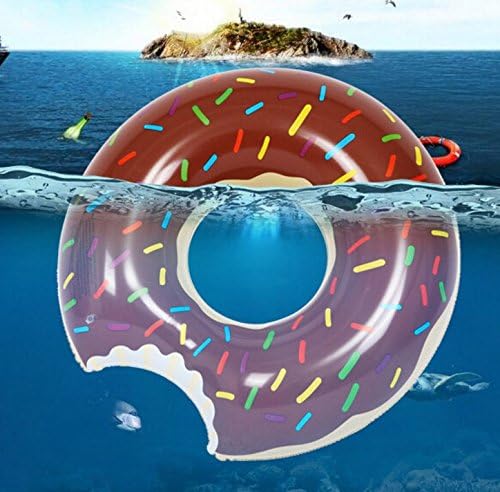 Yingtan Manufacturers Selling Inflatable Inflatable Swim Ring _ Donut Swim Ring Water Supplies Sports Beach Inflatable Swim Ring,Coffee,120Cm