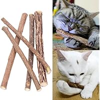 8 Stück Matatabi Katzen Kauhölzer Catnip Snacks Sticks Katzenminze Zähne Gesund Hygiene Zahnpflege Natur unterstützen…
