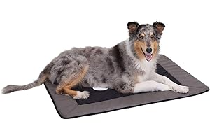 Knuffelwuff Tapis pour chien Fim Exclusive gris/noir XL 100 x 72cm