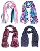 Letz Dezine Printed Poly Cotton Set of four mullticoloured stoles ; Scarf and stole for women RS.379.00