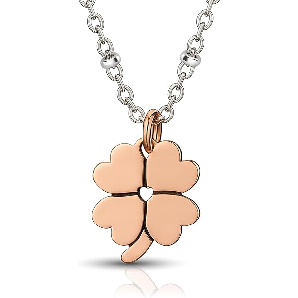 Xinyixin Collana Donna Cuore E Stella In Cristallo Nero - Acciaio Inossidabile Placcato Oro Rosa O Argento - Catena Regolabile 39-43 Cm - Gioiello Antiallergico