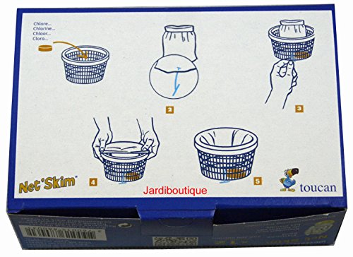 net Skim Vorfilter Einweg für Skimmer bis 24 cm – Packs, 12-teilig – jardiboutique - 3