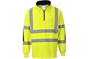 Portwest Xenon Rugby Shirt, Größe: 6XL, Farbe: Gelb, B308YER6XL