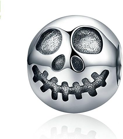 LQT - Unique Skull - 925 Sterling Silver Bead For Charm And Necklace