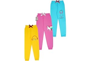 KYDA KIDS Girls' Tracksuit Bottoms (Pack of 3)