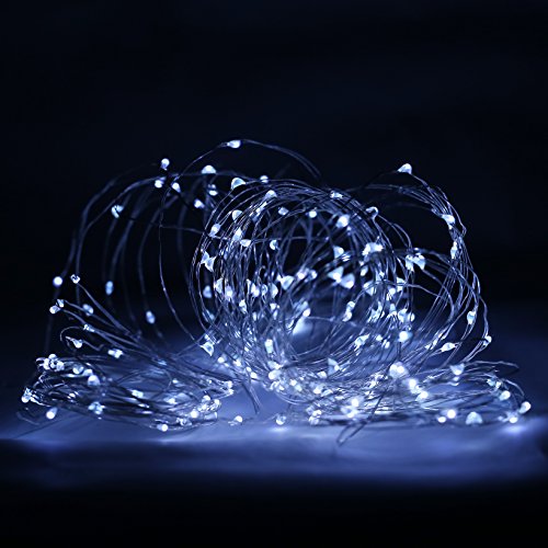 Solarbuy24 Solar Lichterkette Garten außen mit Kupferdraht 200 ,Innen Solar kette Garten,Weihnachten Wasserdicht 23M(wihte) - 3