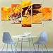 Produktbild Mddrr Wandbild 5 Panel Fairy Tail Hochwertige Leinwanddruck Malerei Für Wohnzimmer Wohnkultur Modularen Bilder Plakatrahmen Wohnzimmer Dekoration