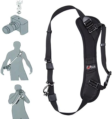 Goin Focus F-1 Anti-Slip Quick Rapid Shoulder Sling Belt Neck Strap for Camera SLR Dslr Black(for Canon Nikon Sony Olympus Pentax DSLR)