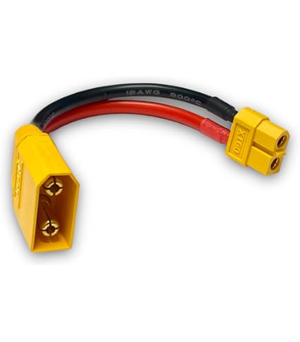 XT60 Auf XT90 Adapterkabel 30cm – 14AWG, Für RC Lipo Akkus, ESC & Ladegeräte