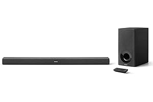 Denon DHT-S416 2.1 TV Soundbar with Wireless Subwoofer, Google Chromecast Built-in, WiFi, Bluetooth, Dolby Digital, HDMI Arc, Optical Input, Noir