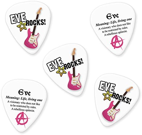 Eve 5 X Name Meaning Guitar Picks Plectrums